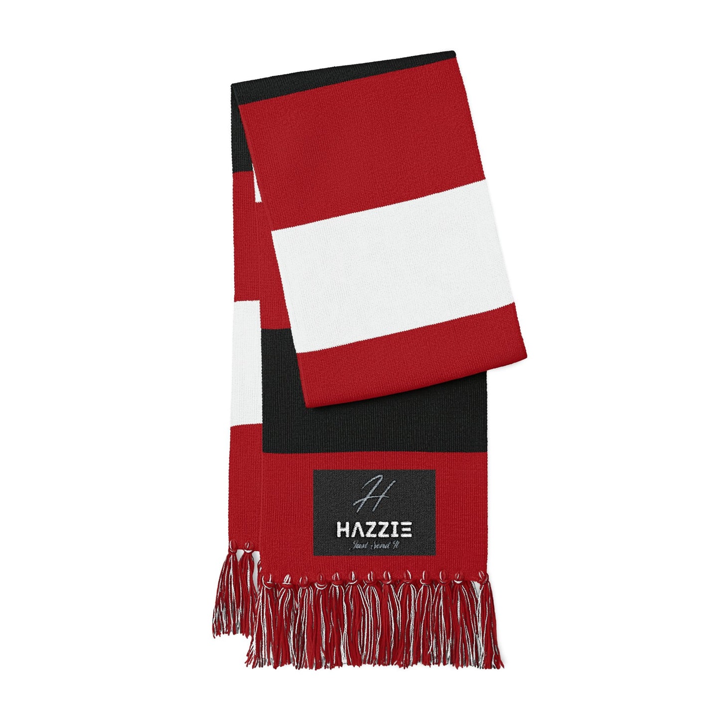 Embroidered 'Hazzie - Just Send It' Spectator Scarf