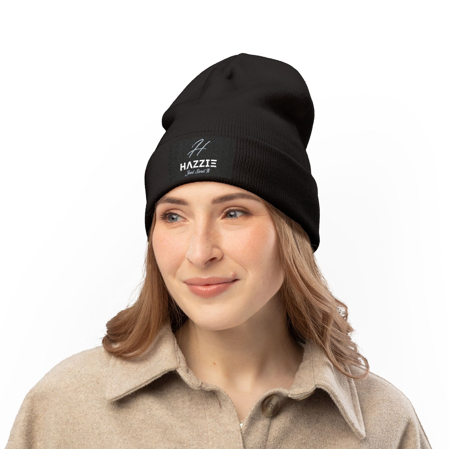 HAZZIE Beanie - Embroidered HAZZIE Knit Beanie