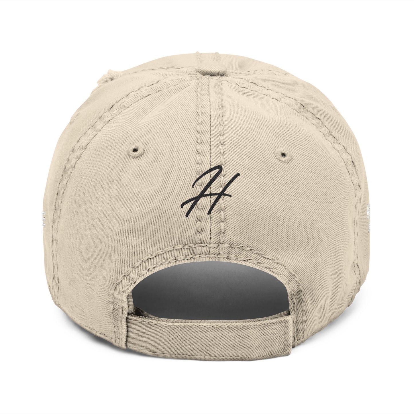 Distressed Vintage Cap with Embroidered Hazzie Logo