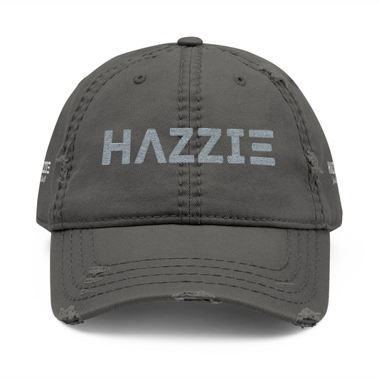Distressed Vintage Cap with Embroidered Hazzie Logo