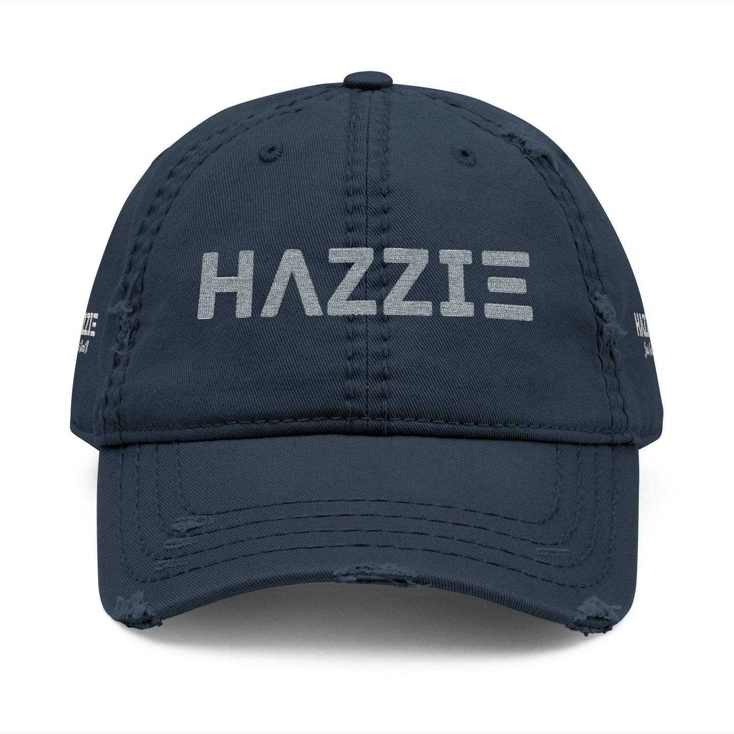Distressed Vintage Cap with Embroidered Hazzie Logo