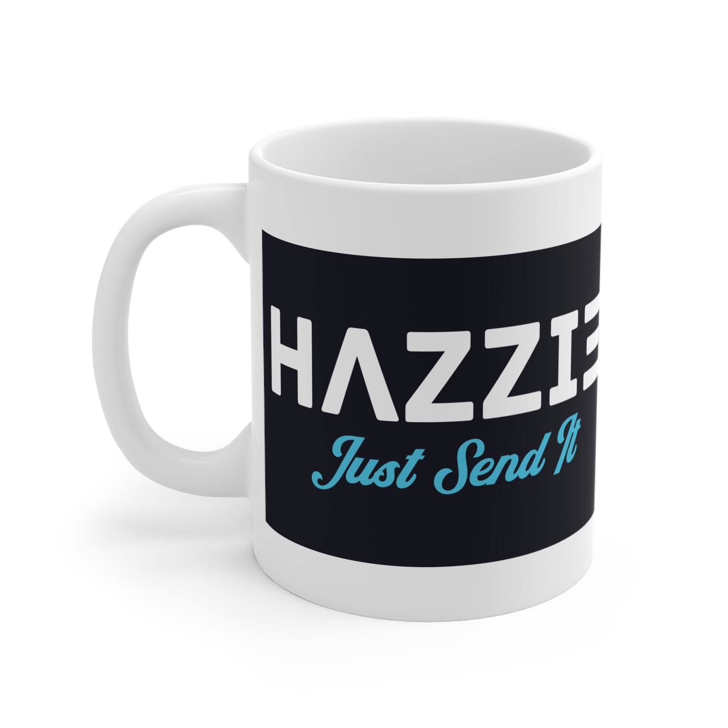 HAZZIE “Just Send It” Coffee Mug (11oz, White)