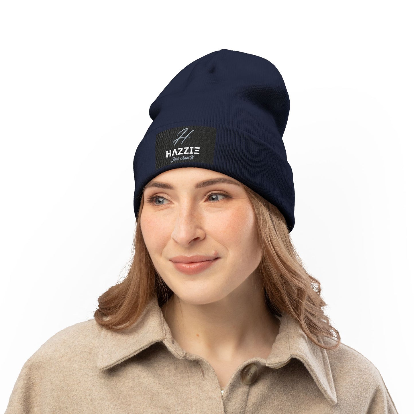 HAZZIE Beanie - Embroidered HAZZIE Knit Beanie