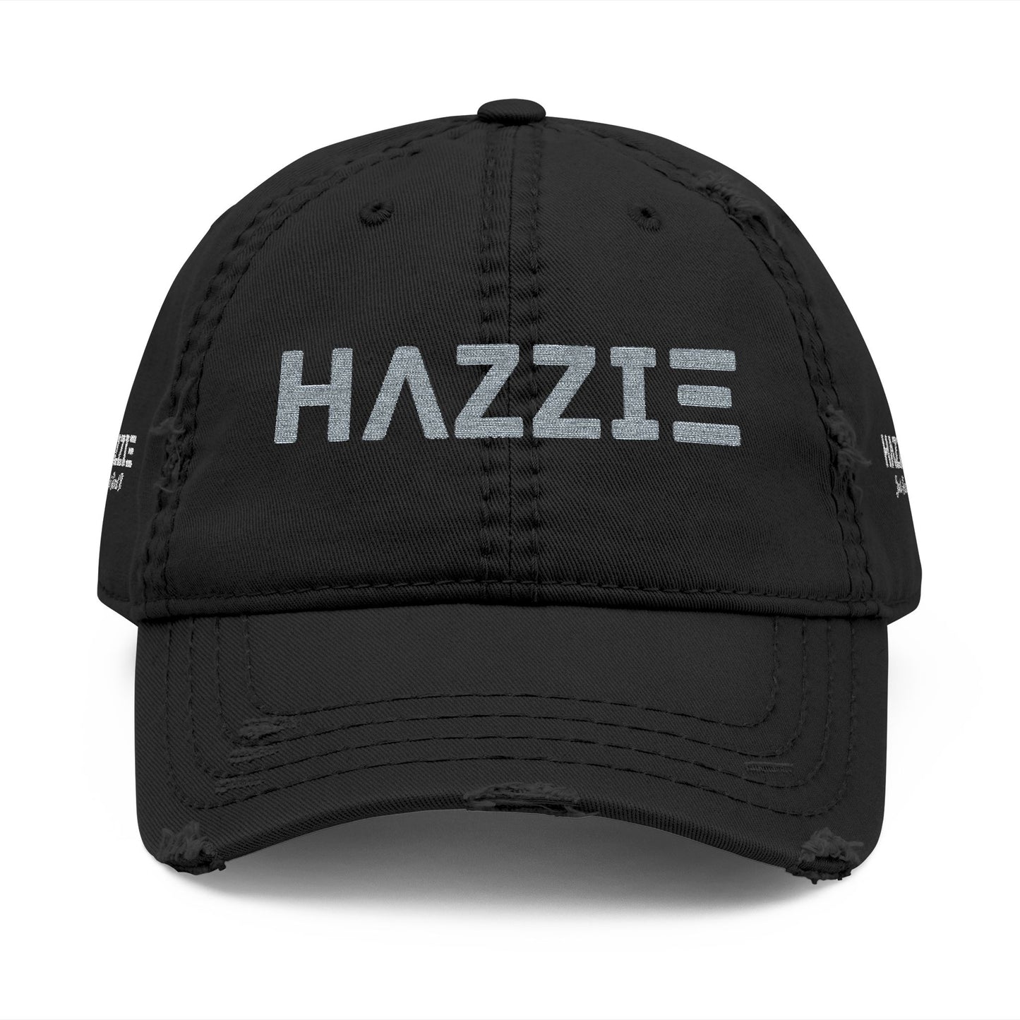 Distressed Vintage Cap with Embroidered Hazzie Logo
