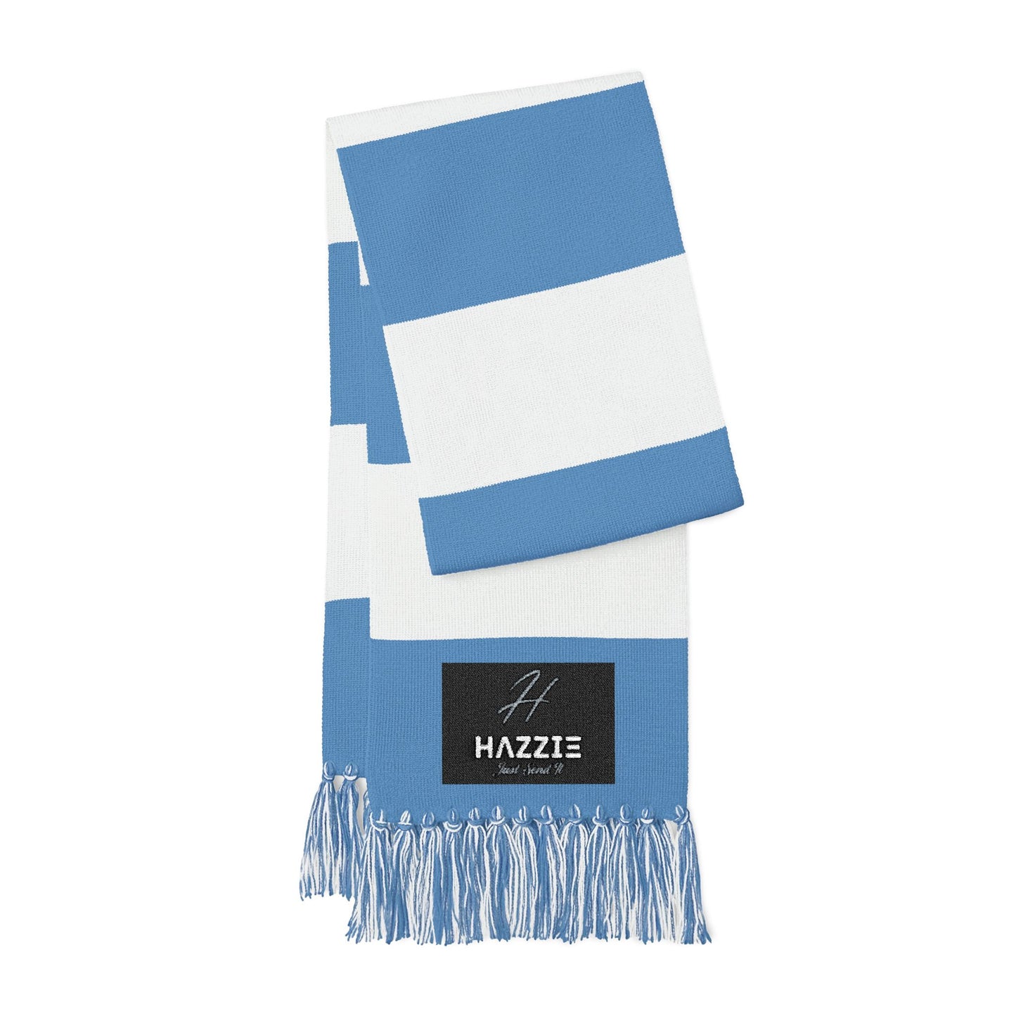 Embroidered 'Hazzie - Just Send It' Spectator Scarf