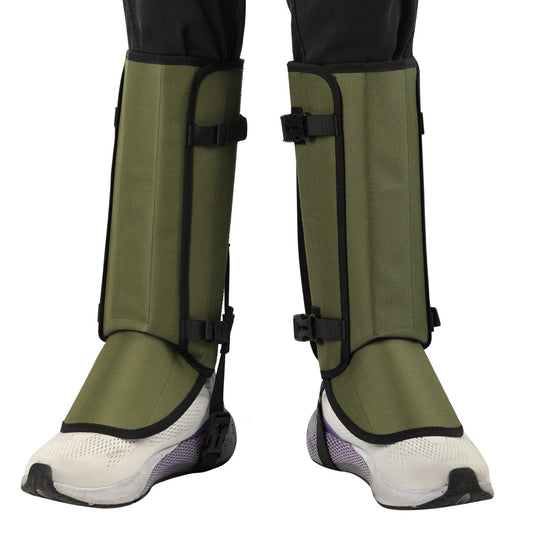 Outdoor Anti-Snake Bite Leg Guards - Hiking Camping Knee Protectors, Snow Shoe Covers, Leg Sleeves, khaki